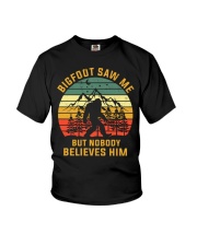 Bigfoot Saw Me But Nobody Believes Him Youth T-Shirt tile