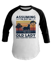 Assuming I'm Just An Old Lady - Lion Baseball Tee tile