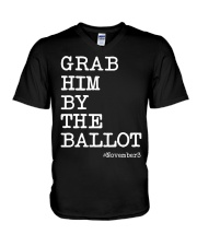 Grab Him By The Ballot V-Neck T-Shirt tile