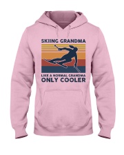 Skiing Grandma - Like A Normal Grandma Only Cooler Hooded Sweatshirt front
