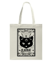 The Black Cat Crossed Paths Tote Bag tile