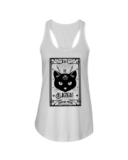 The Black Cat Crossed Paths Ladies Flowy Tank tile