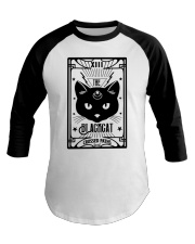 The Black Cat Crossed Paths Baseball Tee tile