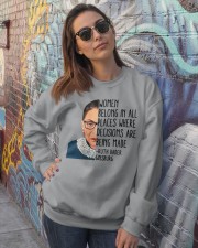 RBG Women Belong In All Places Crewneck Sweatshirt lifestyle-unisex-sweatshirt-front-3