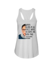 RBG Women Belong In All Places Ladies Flowy Tank tile