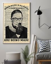 RBG Newspaper Women Belong In All Places 11x17 Poster lifestyle-poster-1