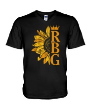 RBG Sunflower V-Neck T-Shirt tile
