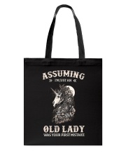 Assuming I'm Just An Old Lady - Unicorn Skull Tote Bag tile