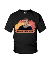 RBG Fragile Like A Bomb Red Tone Youth T-Shirt tile