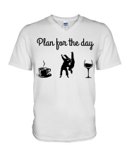 Plan For The Day - Judo V-Neck T-Shirt tile