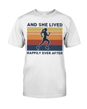 Running - And She Lived Happily Ever After Classic T-Shirt tile