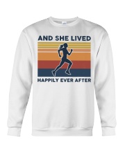 Running - And She Lived Happily Ever After Crewneck Sweatshirt tile