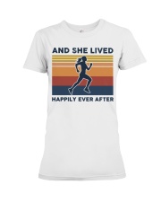 Running - And She Lived Happily Ever After Premium Fit Ladies Tee tile