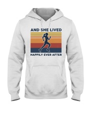 Running - And She Lived Happily Ever After Hooded Sweatshirt tile