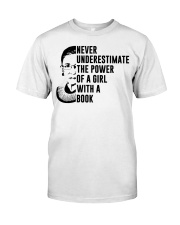 RBG Never Underestimate The Power Of A Girl Classic T-Shirt tile