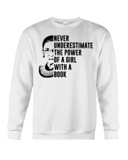 RBG Never Underestimate The Power Of A Girl Crewneck Sweatshirt tile