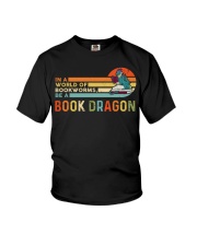 In A World Of Bookworms - Be A Book Dragon Youth T-Shirt tile