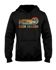 In A World Of Bookworms - Be A Book Dragon Hooded Sweatshirt tile