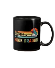In A World Of Bookworms - Be A Book Dragon Mug tile