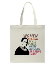 RBG Women Belong In All Places Tote Bag tile