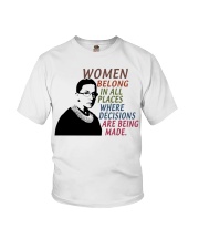 RBG Women Belong In All Places Youth T-Shirt tile