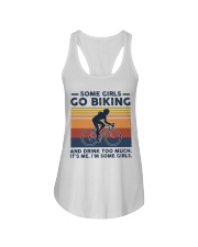 Biking - Some Girls Go Biking And Drink Too Much Ladies Flowy Tank tile