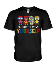 Dare To Be Yourself V-Neck T-Shirt tile