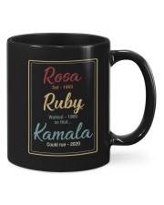 Rosa sat Ruby walk so that Kamala could run Mugs tile