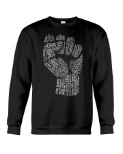 Civil Rights Equality Freedom Justice Fist Crewneck Sweatshirt tile