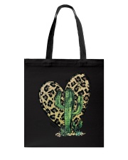 Cactus Leopard Heart Tote Bag tile