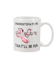 Flamingo - Underestimate Me That'll Be Fun Mug tile