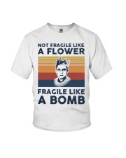 RBG Not Fragile Like A Flower Fragile Like A Bomb Youth T-Shirt tile