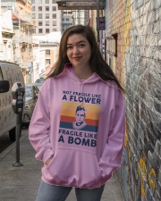 RBG Not Fragile Like A Flower Fragile Like A Bomb Hooded Sweatshirt lifestyle-unisex-hoodie-front-1