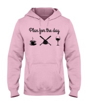 Plan For The Day - Softball Hooded Sweatshirt front