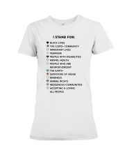 I Stand For All People Premium Fit Ladies Tee tile