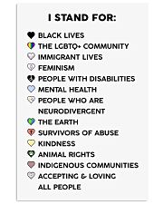 I Stand For All People Vertical Poster tile