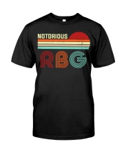 Notorious RBG Retro Classic T-Shirt front