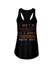 I Won't Be Remembered As A Woman Ladies Flowy Tank tile