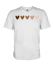 Hearts Skin V-Neck T-Shirt tile