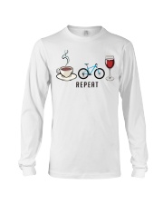 Biking Coffee Wine Repeat Long Sleeve Tee tile