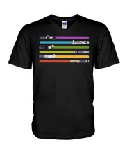 LGBT Lightsaber V-Neck T-Shirt tile