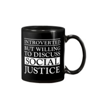 Introverted But Willing To Discuss Social Justice Mug tile