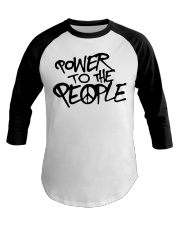 Power To The People Baseball Tee tile
