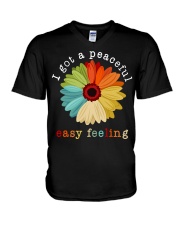 I Got A Peaceful Easy Feeling V-Neck T-Shirt tile