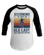 Assuming I'm Just An Old Lady - Skateboarding Baseball Tee tile