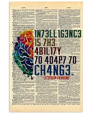 Intelligent Is The Ability Dictionary 11x17 Poster front