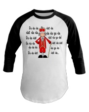 Hamilton King George Chorus Cartoon Baseball Tee tile