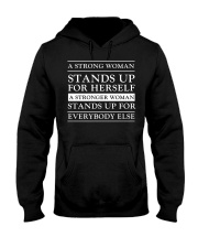 A Strong Woman Stands Up For Herself Hooded Sweatshirt tile