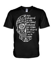 They Whispered To Her V-Neck T-Shirt tile