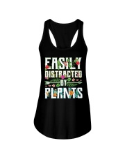 Easily Distracted By Plants Ladies Flowy Tank tile